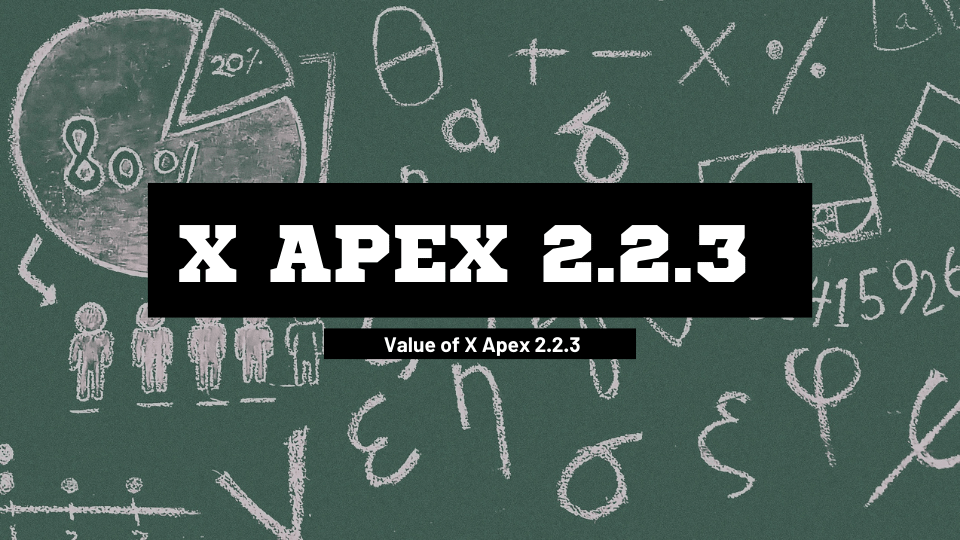 What Is the Value of X Apex 2.2.3 x apex 2.2.3